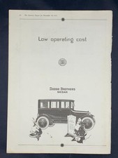 Magazine Ad - 1921 - Dodge Brothers Sedan