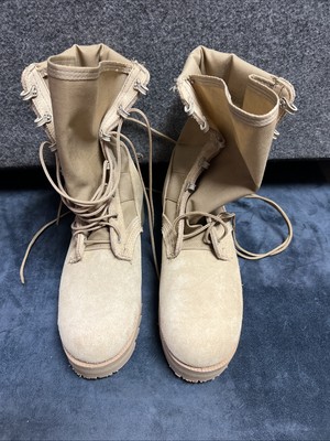 Wellco US Military Hot Weather Combat Boots Men 6.5R Desert Tan Suede Vibram