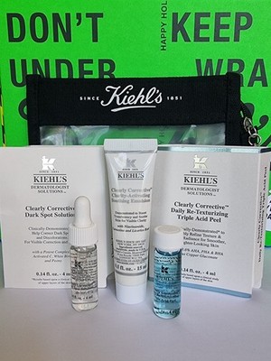 Kiehl's Pouch & 3 Clearly Corrective Clearity - Mini Size 