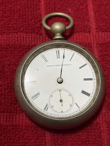 Antique ELGIN Pocket Watch FAHYS ORESILVER No.1 X5095 GM WHEELER parts repair