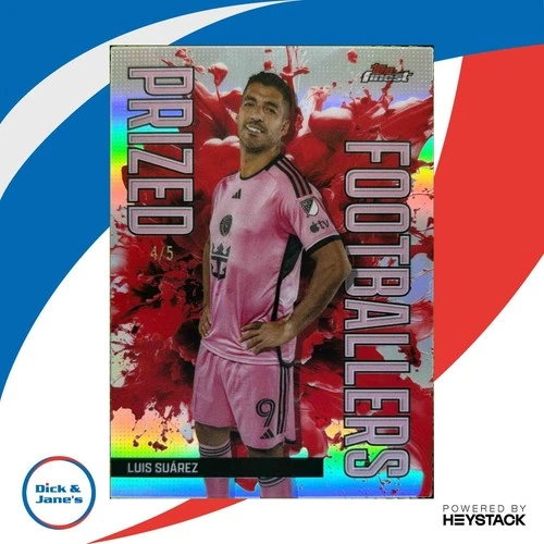 2024 Topps Finest MLS Luis Suarez Prized Footballers Fusion Red / 4/5 #PFF-4