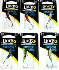 Lindy Tackle 1/4 Slick Ice Jigs (Lot of 6-SJ14-02)