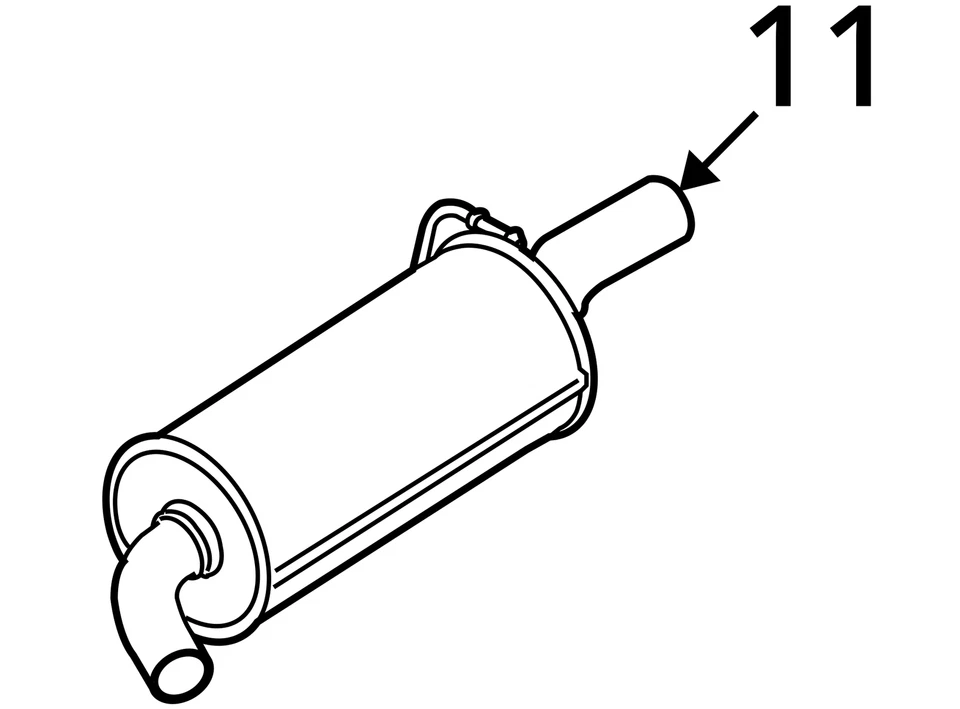 Silenciador de escape trasero derecho Mini Cooper Clubman S 18307645178 08-14 R55 Foto 4 de 4