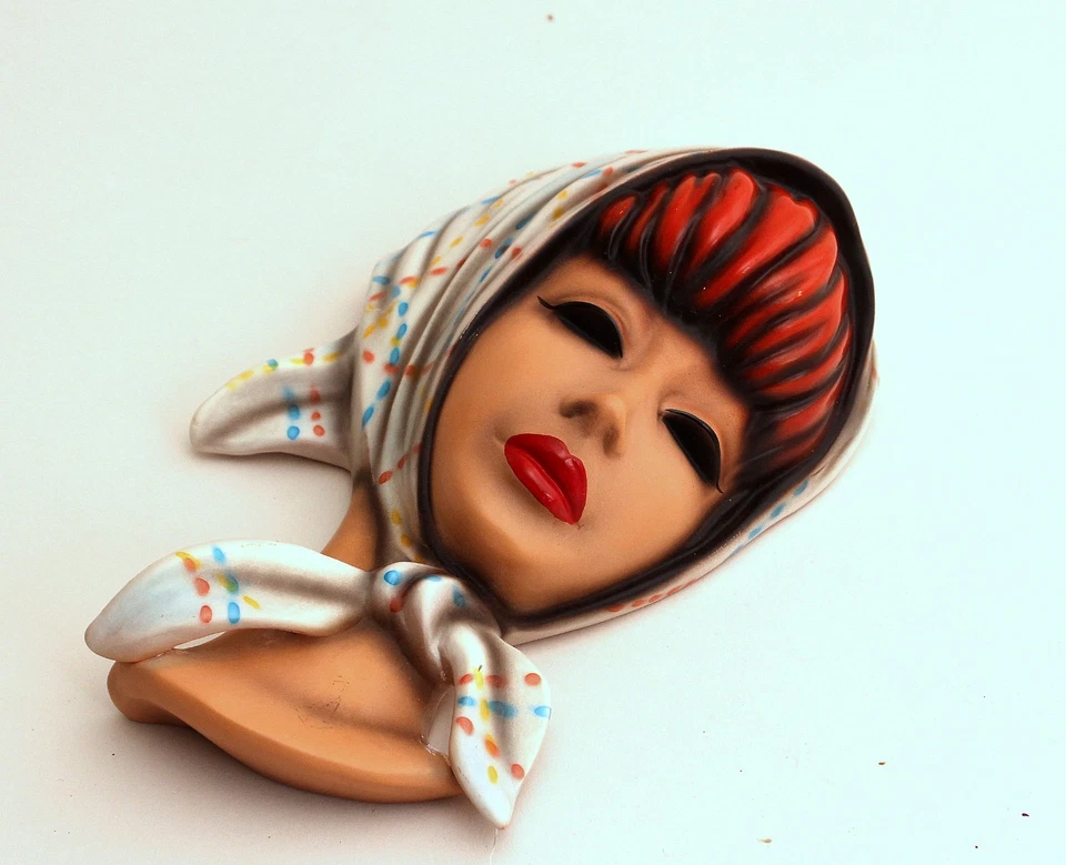 Cortendorf Wandmaske Nr.3715 Keramik # 3709 - Image 4 of 4