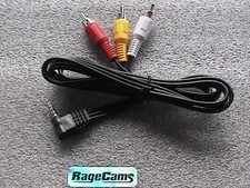 RCA AUDIO VIDEO AV CABLE RIGHT ANGLE FOR AIPTEK CAMCORDER