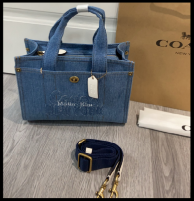 COACH CAZ29 [COACH MATIN KIM] Cargo Tote Bag 26 Blue 2 Way Outlet