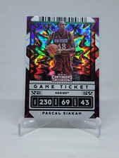 2020-21 Contenders Draft Picks Game Ticket Green Explosion #17 Pascal Siakam B3A