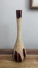 Vintage MCM ROYAL HAEGER Lava Drip Glaze Bulb Vase Brown 15 1/4" GREAT
