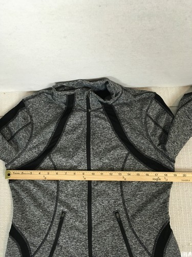 Tangerine Jacket Women Size M Full Front Zip Black Gray Zip Pockets Thumb Holes - Picture 10 of 15