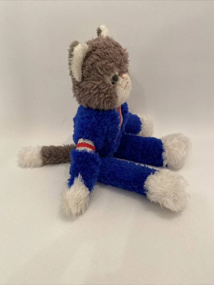 Steiff Schlenker Kater blau 7827/32 - Knopf Restfahne - 70er Jahre - sehr selten - Bild 2 von 4