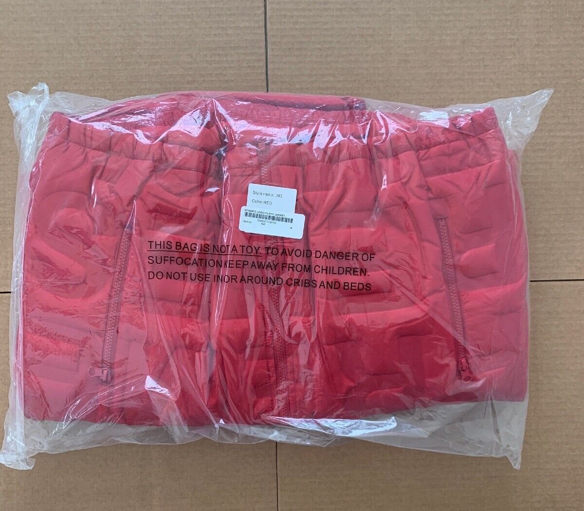 Supreme SS19 Bonded Logo Puffy Jacket Red Size Medium Sold Supreme SS19 Bonded Logo Puffy Jacket Red Size Medium Sold