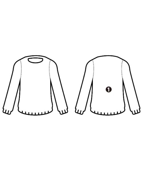 YUKI HASHIMOTO Knitwear/Sweater WhitexBlue (Approx. XL YUKI HASHIMOTO Knitwear/Sweater WhitexBlue (Approx. XL