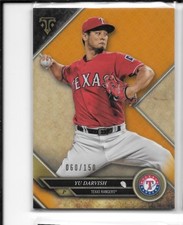2017 Topps Triple Threads Amber Yu Darvish #28 #'d 060/150 Rangers
