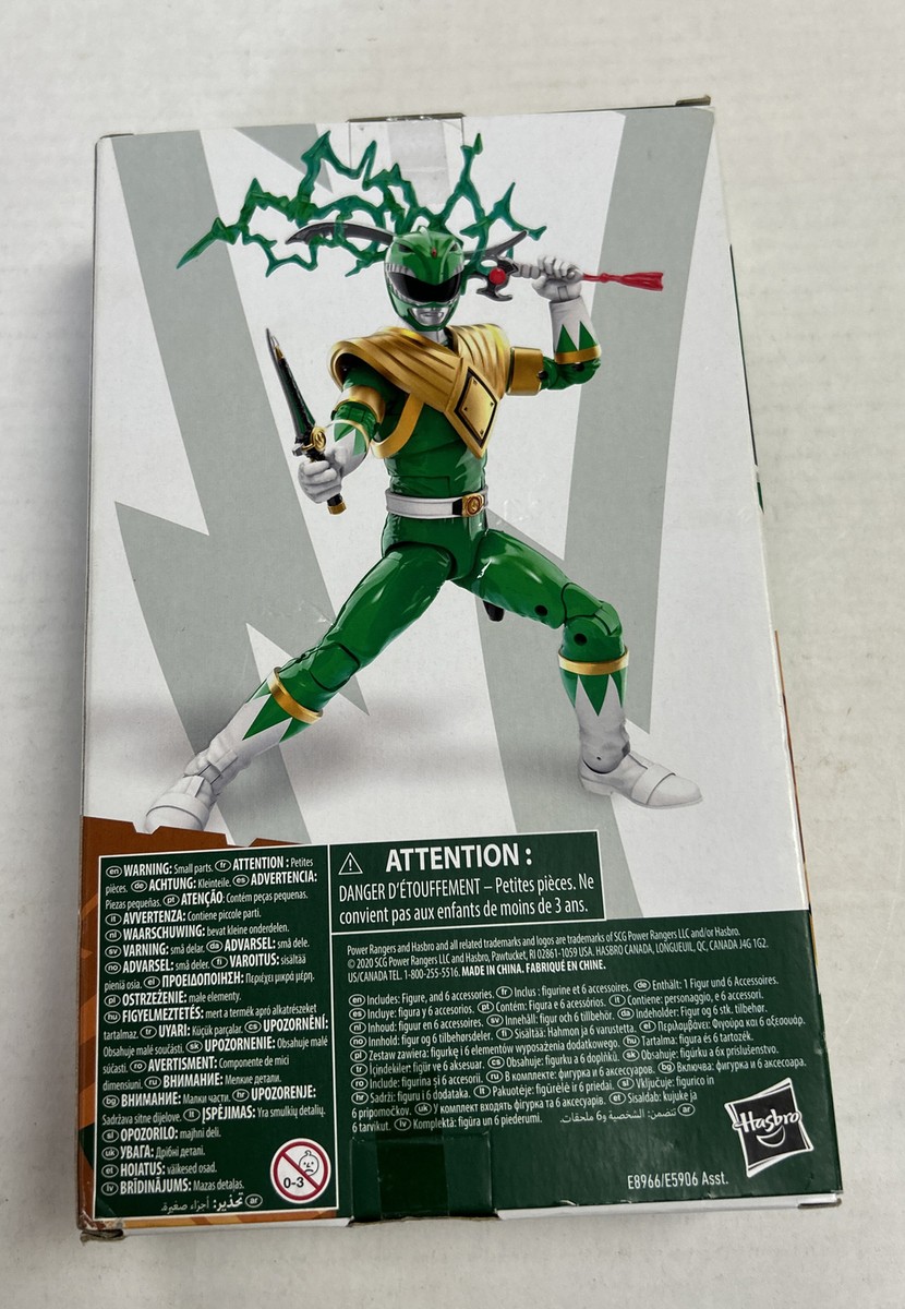 Hasbro E8966 Power Rangers Lightning Green Ranger 7 inch