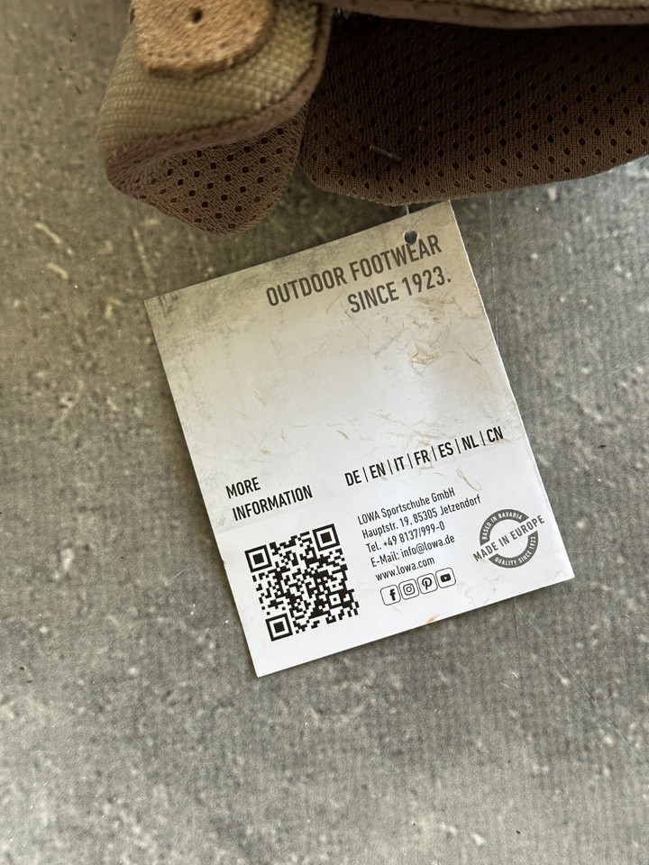 LOWA ZEPHYR GORETEX MID WATERPROOF TACTICAL BOOTS MEN'S SIZE US 11 UK