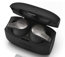 Jabra 6598-832-109 Evolve 65t Wireless Earbuds Titanium Black with Docking Case