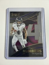 2023 Panini Select Zay Flowers #NMB-ZFL Rookie RC Baltimore Ravens NFL 4
