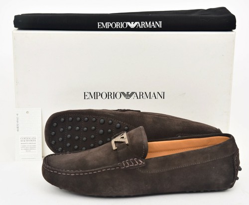 Brown Suede Leather Driving Moccasins 