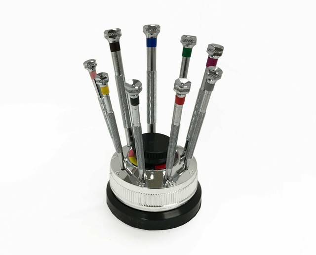 9pc Precision Jewelers Screwdriver Set Eye Glasses Watches Watch Flat