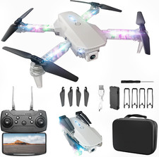 Drone with Camera 1080P HD - Foldable FPV Mini Drones with LED Lights for Adults