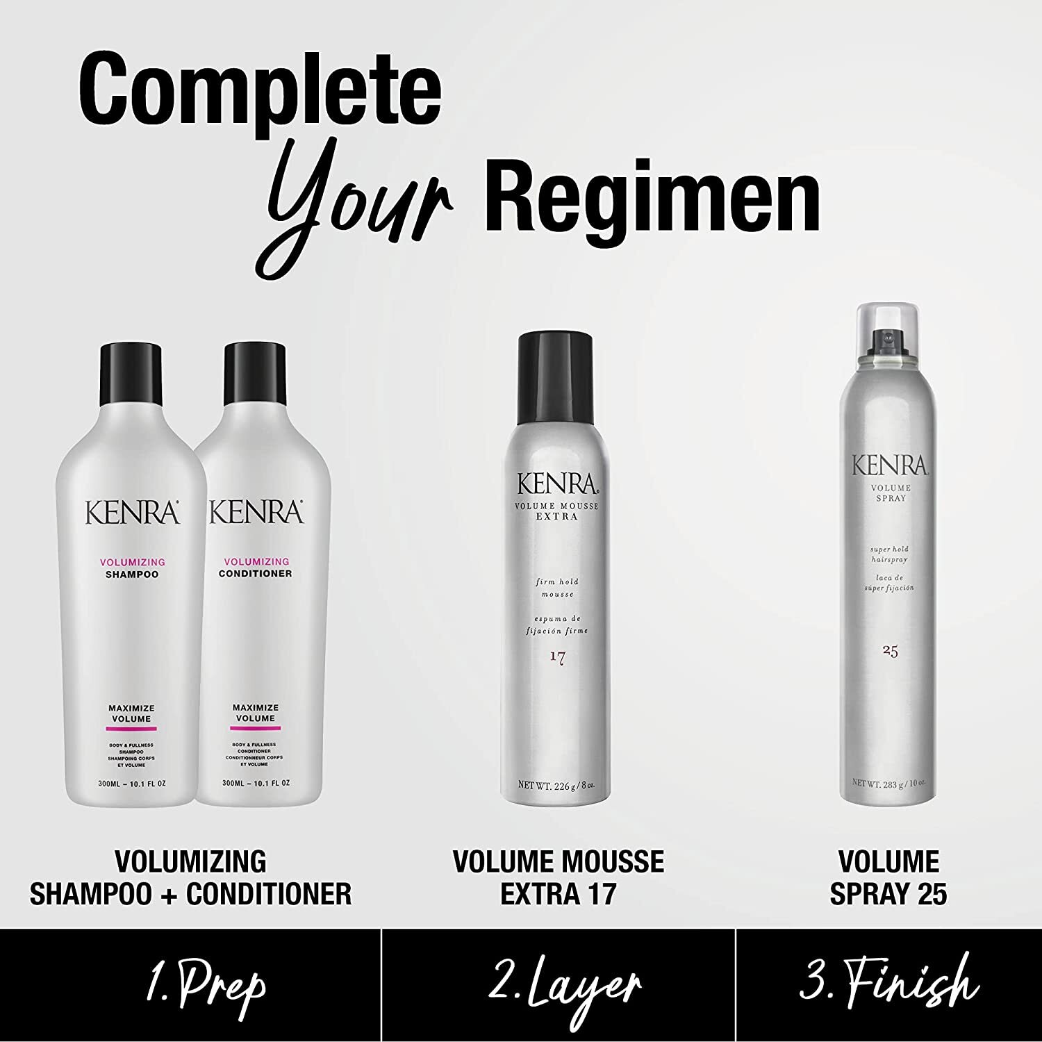 Kenra Volume Spray 25 Super Hold Finishing Styling Hairspray Flake free Fast dry