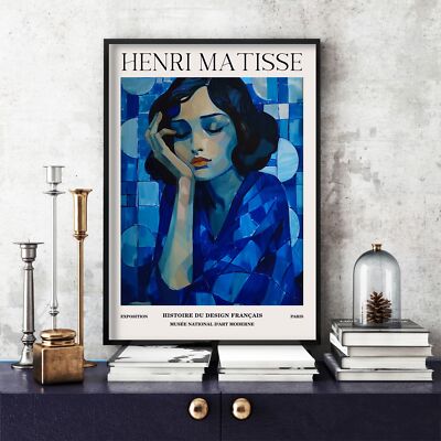 Henri Matisse Druck, Henri Matisse Ausstellungsposter, buntes Wandbild (59d)