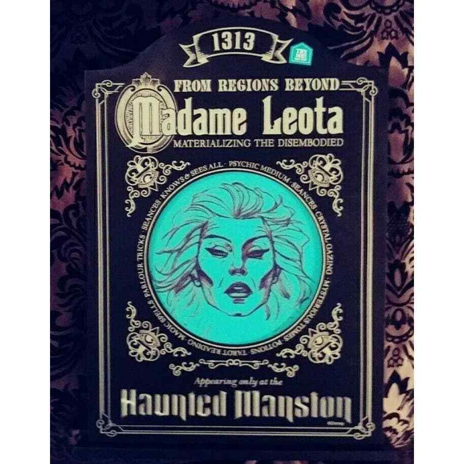 New Madame Leota Light Up Sign Halloween Decor Disney Haunted Mansion Tabletop