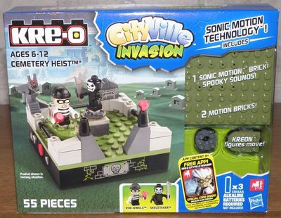 Hasbro KRE-O CityVille Invasion Cemetery Heist mit Sound und Vibration NEU NEW