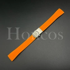 20 22 MM Orange Rubber Aquanaut Watch Band Strap quick release Fits for Tudor