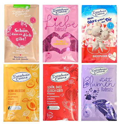 6-er Pack. Dresdner Essenz Pflegebad Liebe 6x60g