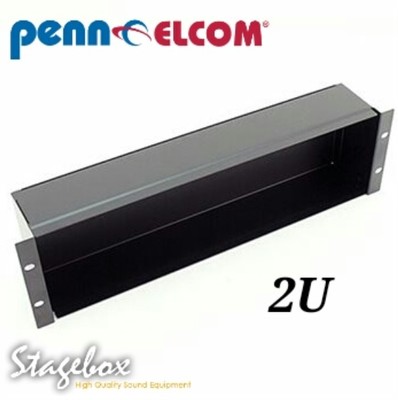 Penn Elcom 2U Plain Rack Panel Back Box R2680-2U