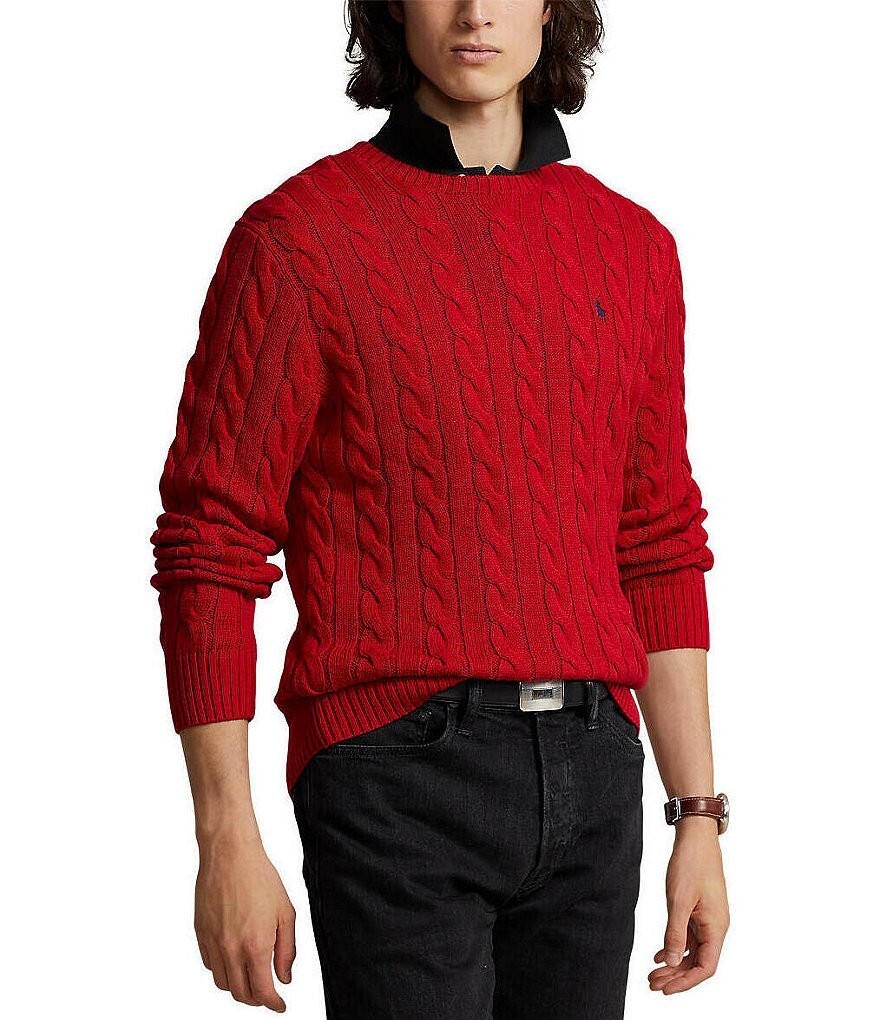 Polo Ralph Lauren Cable Knit Pullover Sweater Mens Size Big 1X 1XB