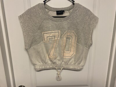 Urban Outfitters Cozy Jersey Style Crop Top Shirt Size M