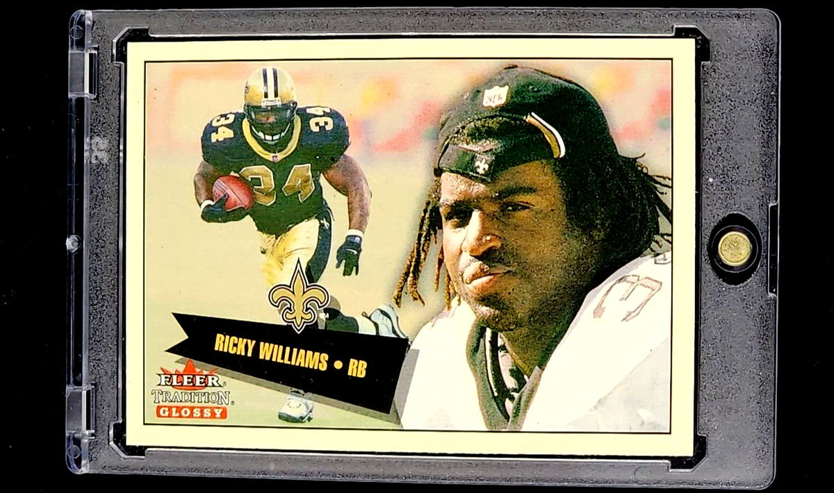 2*4様 レア Q.BALL&CURRICULUM MAKIN' MOVES 1 2001 Fleer Tradition Glossy #27 Ricky Williams New Orleans Saints