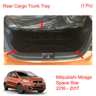 Rear Cargo Trunk Tray Trim Black 1Pc For Mitsubishi Space Star