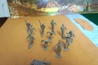 VINTAGE MARX MEDIUM GRAY WWII BATTLEGROUND GERMAN SOLDIERS