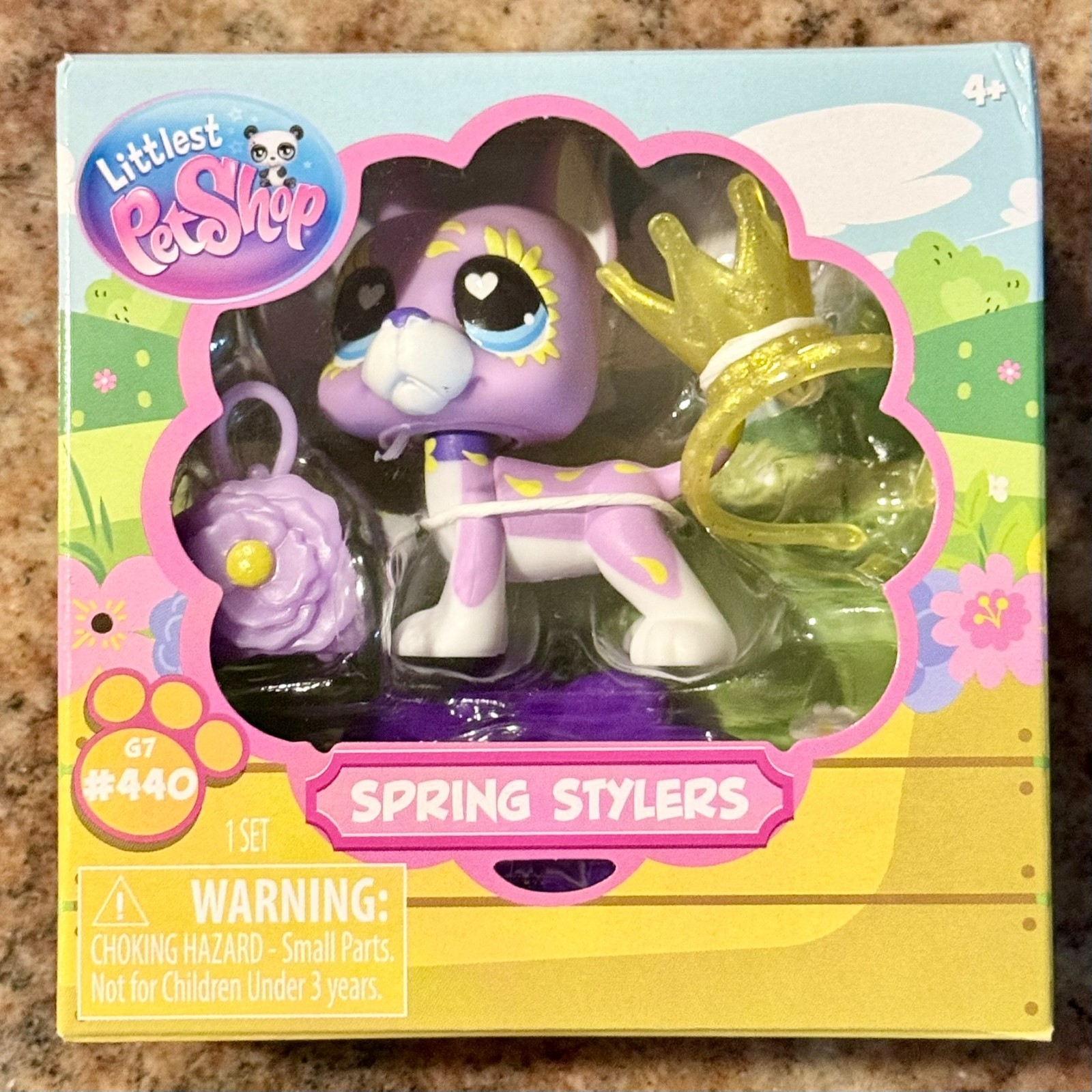 Littlest Pet Shop LPS “Spring Stylers” G7 #440 GREAT DANE DOG New in Sealed box