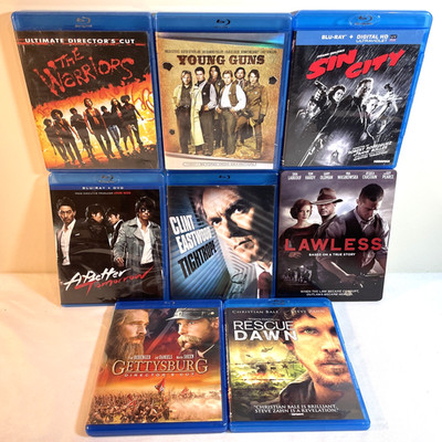 8 ASSORTED ACTION MOVIES (Blu-Ray) Adventure Crime Drama Mystery Thriller War