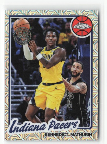 Bennedict Mathurin – 2025-26 Topps Basketball · 1980 81 Topps Chrome Basketball #TC-BM Bennedict Mathurin