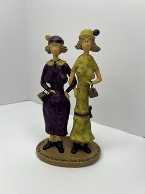 Vintage Sandy Gervais Resin Figure Best Friends
