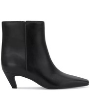 INC Sareya Womens Black Smooth Pointed Toe Cone Kitten Heel Ankle Booties 6 M