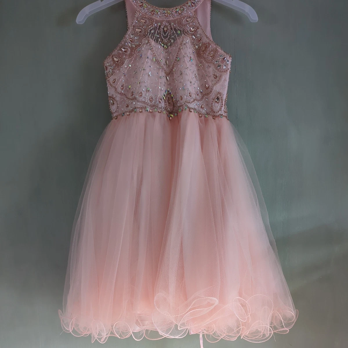 Stella McCartney Kids - Girls Blush Pink Crêpe Chiffon Dress | Childrensalon Outlet