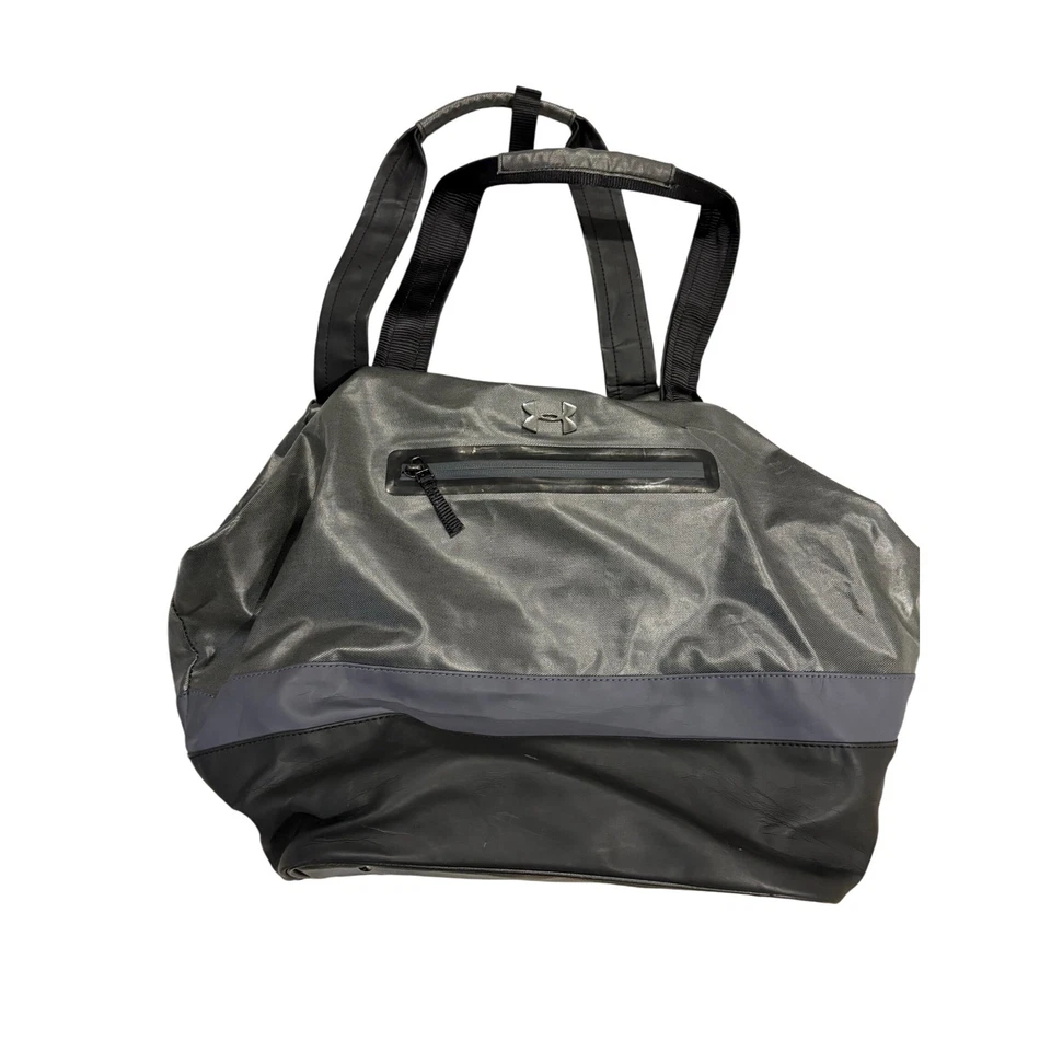 Bolsa tote Under Armour cinza preta bolsa de viagem academia bolsa de viagem - Imagem 2 de 4