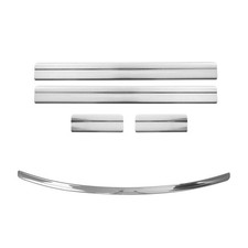 Chrom Satz Ladekantenschutz Einstiegsleisten für Nissan Qashqai +2 2008-14 5tlg