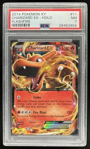 2014 Pokemon XY Flashfire Charizard Holo #11 PSA 7
