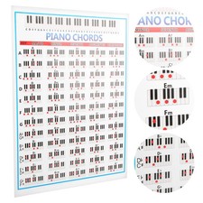 88 Key Piano Note Chart Piano Chords Poster For Piano Players Beginners Teachers