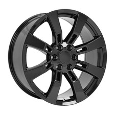 20x8.5 Size Alloy Wheel Rim Black 8-spoke Style 6x139.7 Bolt Pattern Et31 Cb78.1