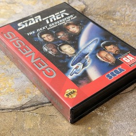 Star Trek: The Next Generation: Echoes From The Past Box & Game - Sega Genesis