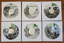 Xbox 360 Assassins Creed Lot I, II, Brotherhood, Revelations, III, DISKS TESTED