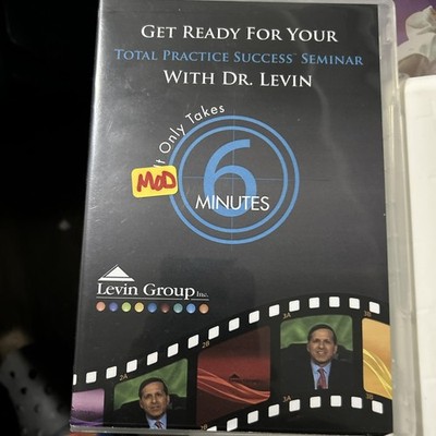 Get Ready For Your Total Practice Success Seminar Dr. Levin.  Dvd